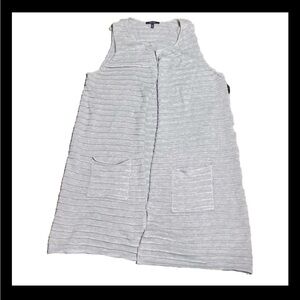 ❤️3/$15❤️NWT Olivia Sky Gray Duster Size XL